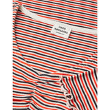 Mads Nørgaard Fiery Red/Vanilla Ice 2X2 Cotton Stripe Tiki Tee