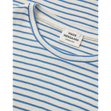Mads Nørgaard Vanilla Ice/Bright Cobalt 2X2 Cotton Stripe Talino Tee L/S