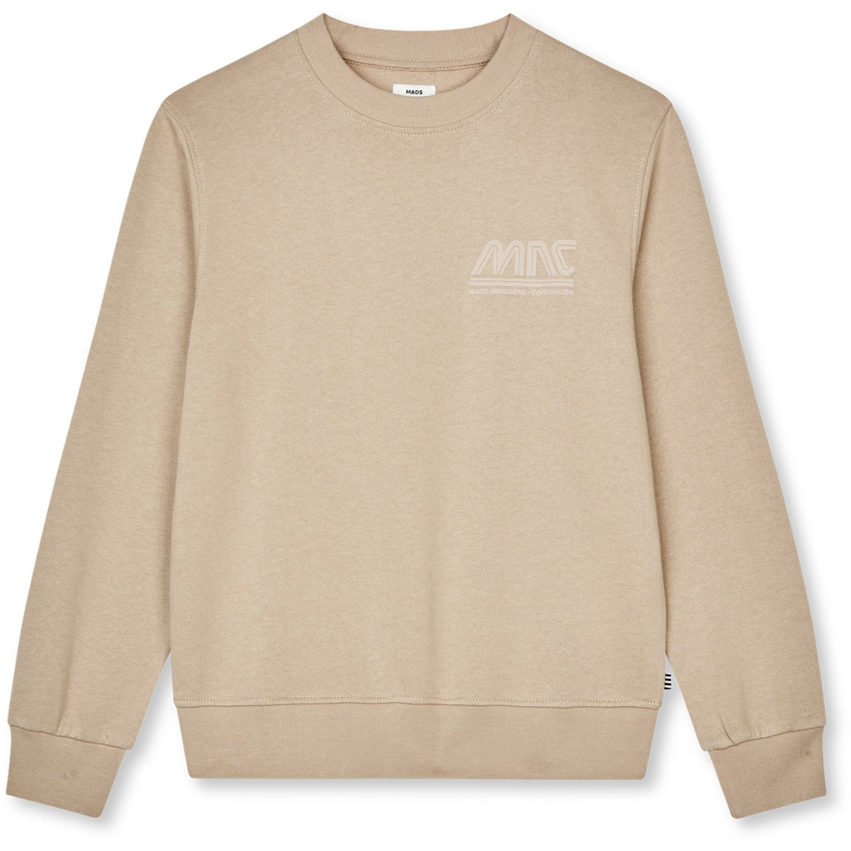 Mads Nørgaard Plaza Taupe Light Original Sweat Solo Sweatshirt
