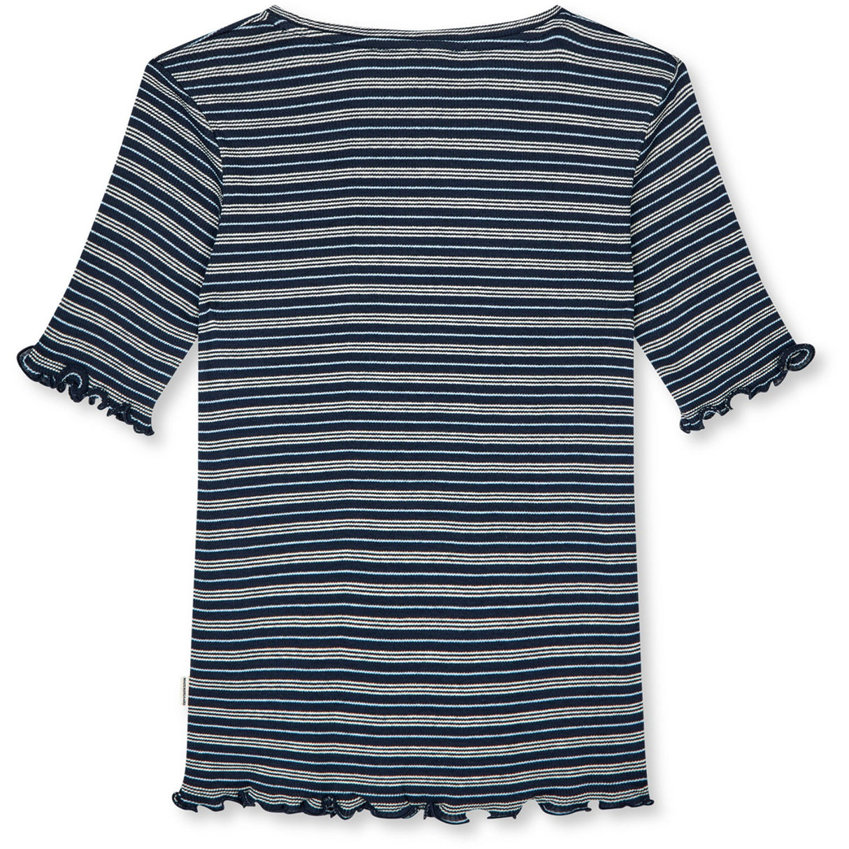 Mads Nørgaard Sky Captain/Vanilla Ice/Cashme 2X2 Cotton Stripe Stripe Tuviana Tee