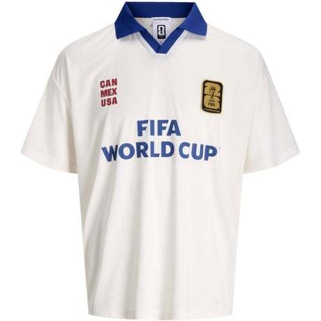 Jack & Jones Junior Snow White Jorfifa Football Jersey Ss Styd Aw Jnr