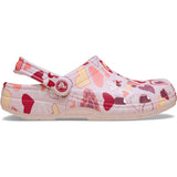 Crocs Pink Milk/Hearts Classic VDay Clog K PkMk/Hts