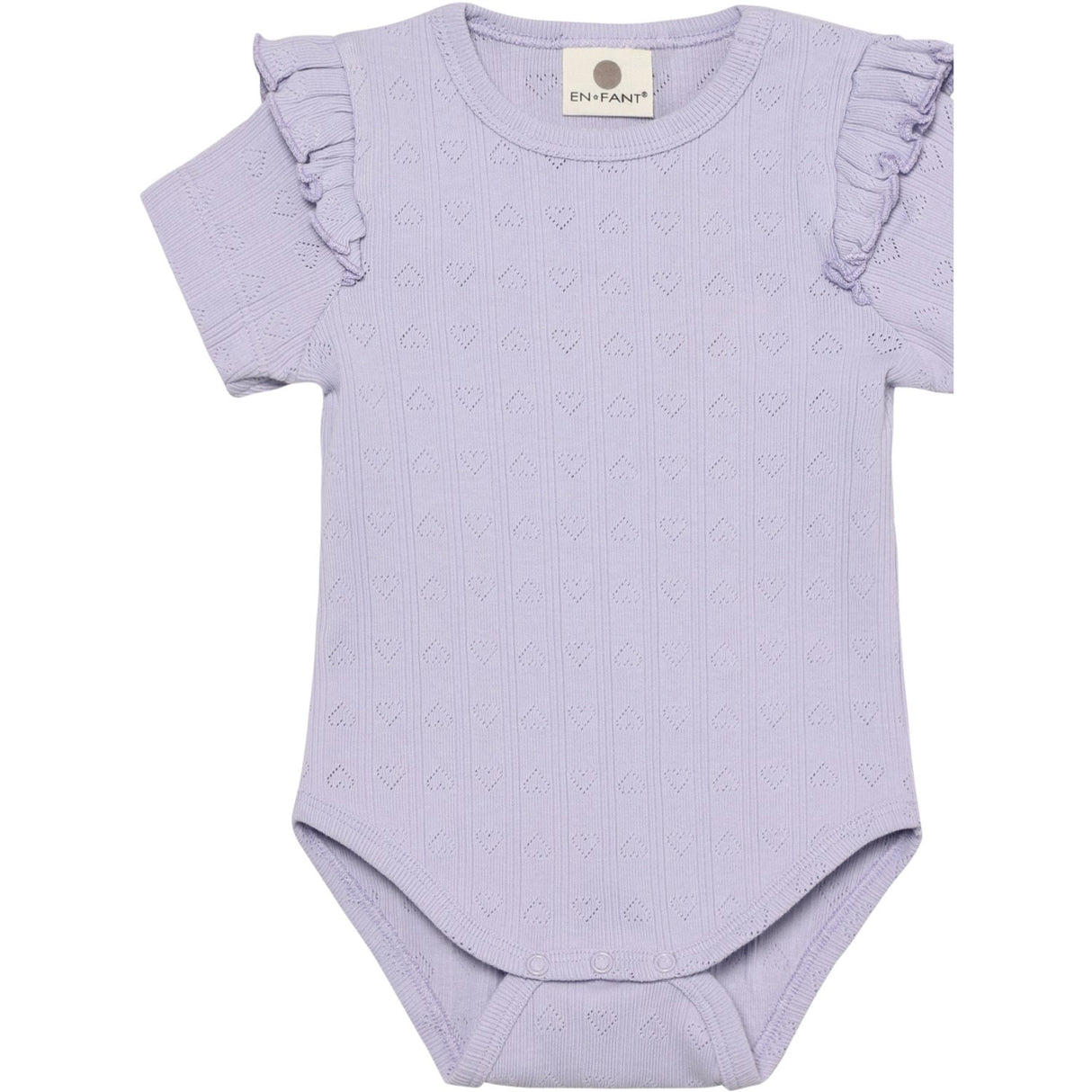 En Fant Purple Heather Body Ss Pointelle