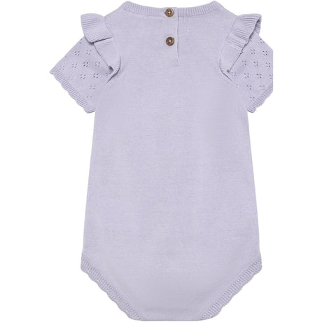 En Fant Purple Heather Romper Knit