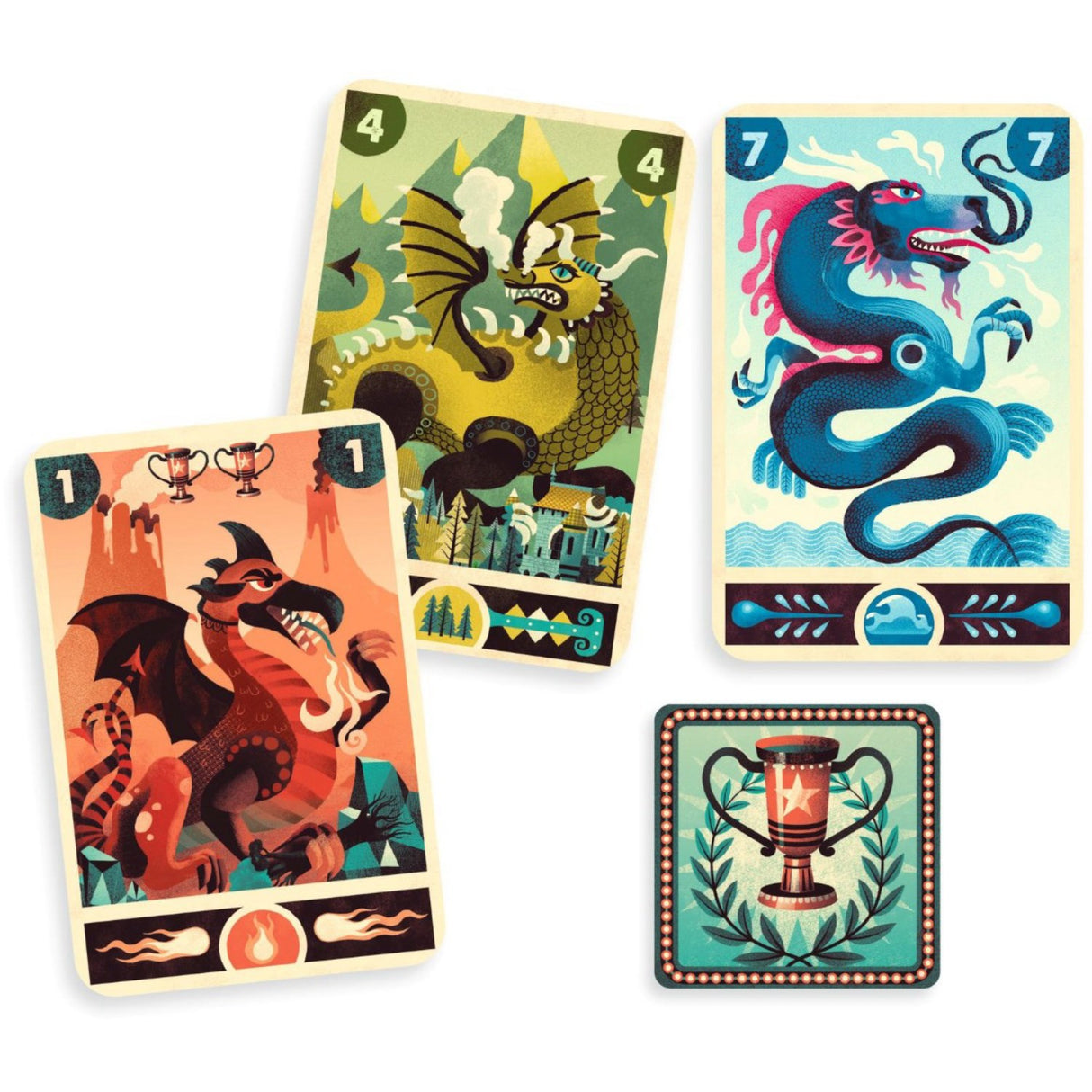 Djeco Card Game, Dragon Deck
