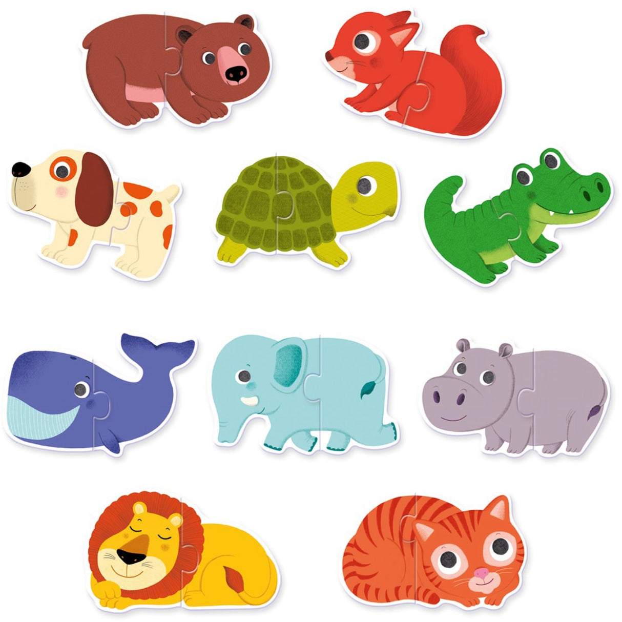 Djeco Puzzle Duo, Animals