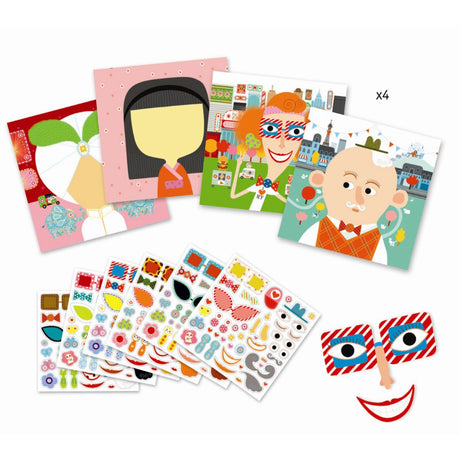 Djeco Sticker Game - Faces