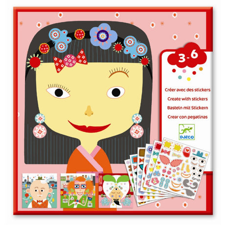 Djeco Sticker Game - Faces