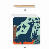 Djeco Scratch cards for the small, big animals