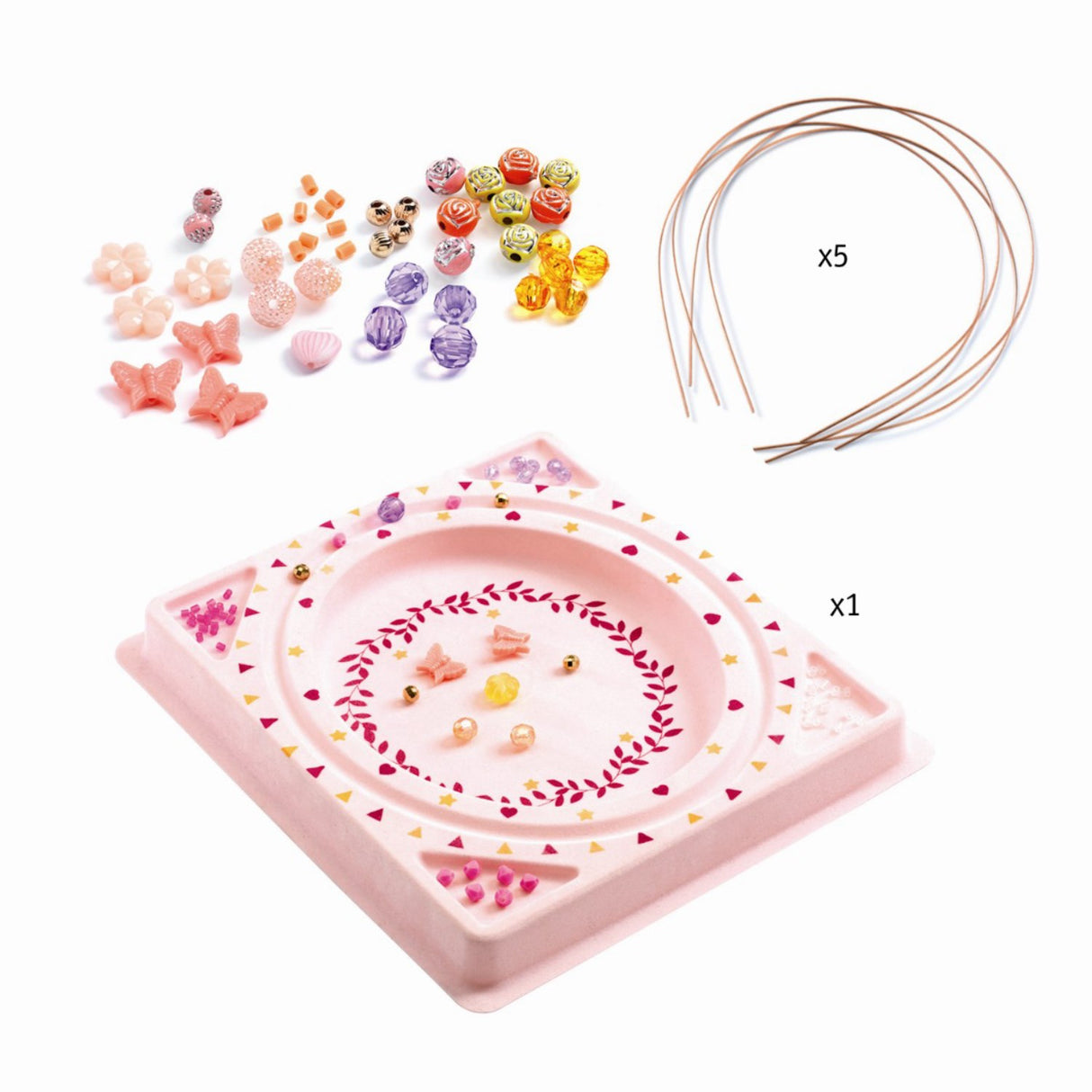 Djeco Creative Pearls - Beautiful Headbands