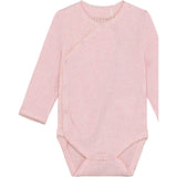 FIXONI Bleached Mauve Melange Wrap Body Ls Melange Rib