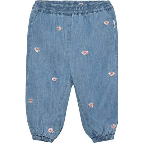Minymo Faded Denim Pants Emb. Chambray W. Lining
