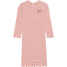 Minymo Spiced Coral Dress Ls Rib