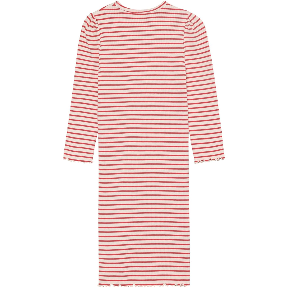 Minymo Spiced Coral Dress Ls Rib