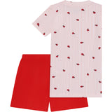 Minymo Peach Blush T-Shirt+Short Set Aop