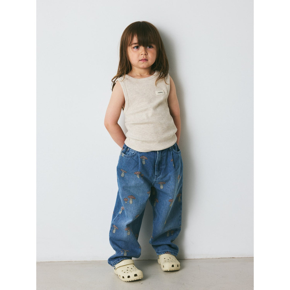 brunobruno nation Antique White Melange Elliot Tank Top