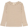 Petit Piao Ginger Snap Striped PPSky L_S Tee