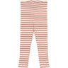 Petit Piao Dusty Rose Striped PPSky Leggings