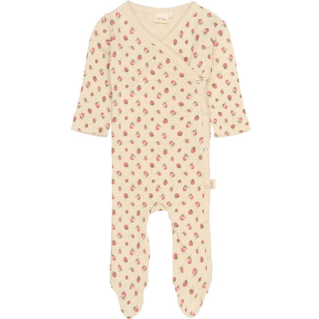Petit Piao Fog Strawberry AOP PPDea L_S Jumpsuit Fold Feet NB