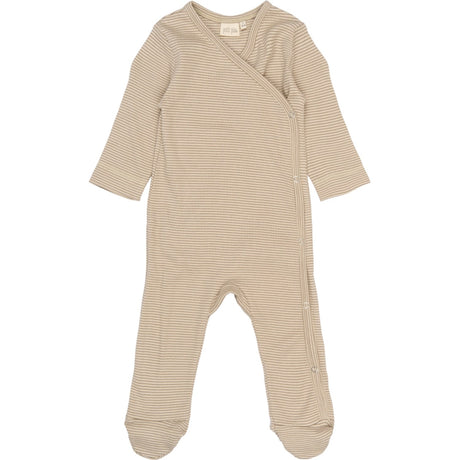 Petit Piao Pure Cashmere/Dark Off White PPDian L_S Jumpsuit Fold Feet NB NOOS