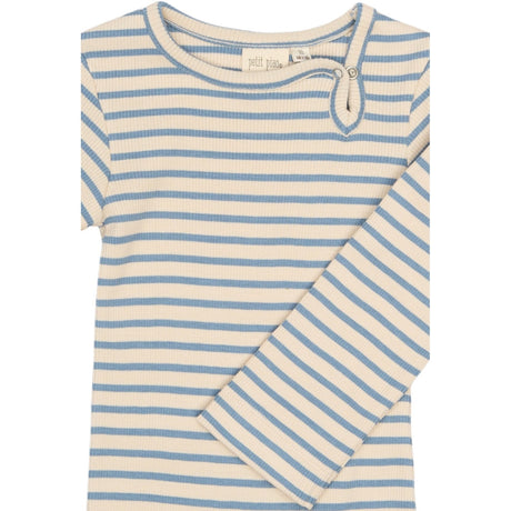 Petit Piao Infinity Striped PPSky L_S Jumpsuit