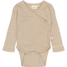Petit Piao Pure Cashmere/Dark Off White PPDian Body L/S Fold Over Stripe NB NOOS