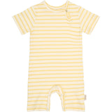 Petit Piao Dusky Citron Striped Ppsun S_S Jumpsuit