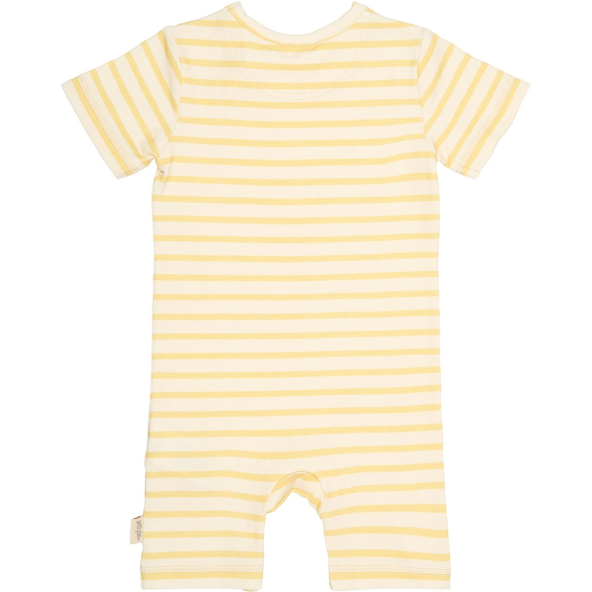 Petit Piao Dusky Citron Striped Ppsun S_S Jumpsuit