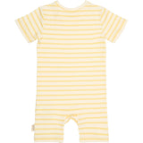 Petit Piao Dusky Citron Striped Ppsun S_S Jumpsuit