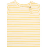 Petit Piao Dusky Citron Striped Ppsun S_S Jumpsuit