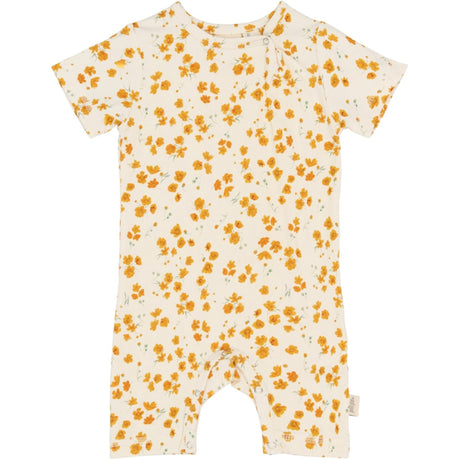 Petit Piao Eggnog Buttercup Aop Ppsun S_S Jumpsuit