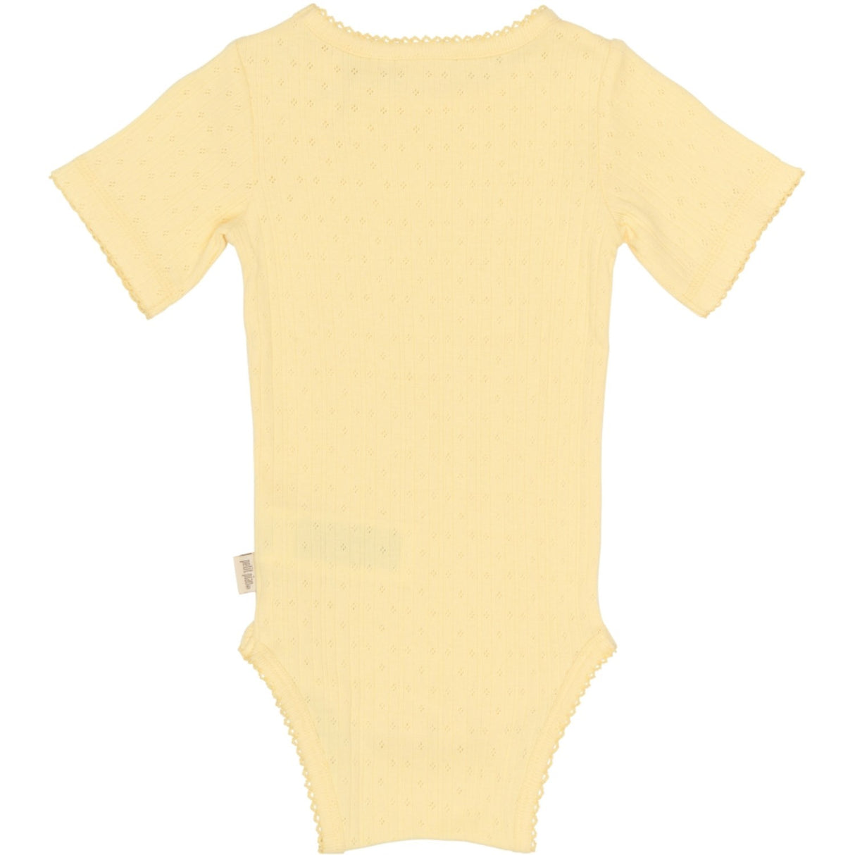 Petit Piao Mellow Yellow Ppsuze S_S Pointelle Body