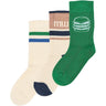 minipop® Fern Green Moe Bamboo Socks 3-Pack