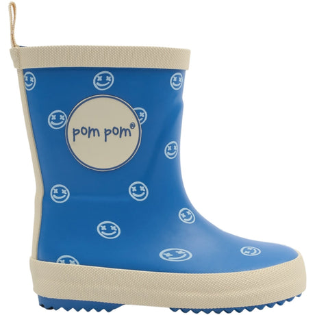 Pom Pom Snorkel Blue AOP Bliss Rubber Boot AOP