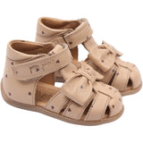 Pom Pom Cloud Cream Pearl Starter Bow Sandal