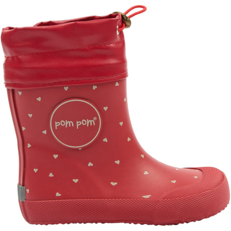 Pom Pom Samba Heart AOP Bell Barefoot Rubber Boot