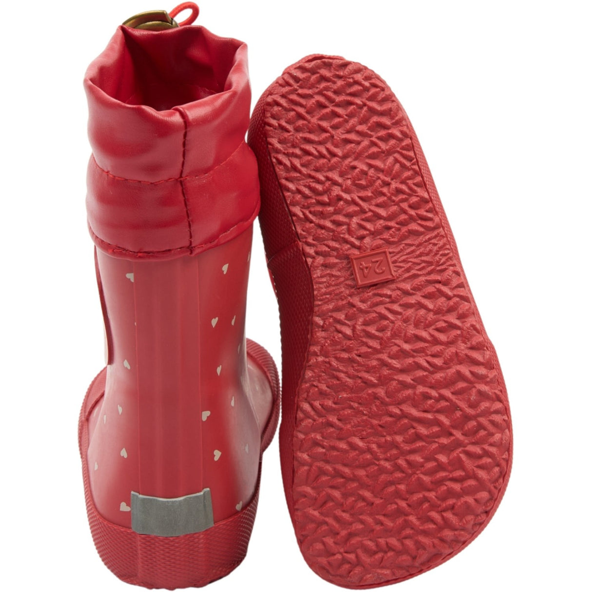 Pom Pom Samba Heart AOP Bell Barefoot Rubber Boot