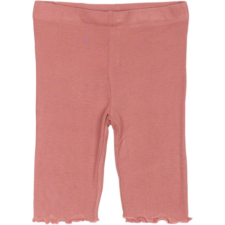 The New Old Rose Lotus Tight Rib Shorts