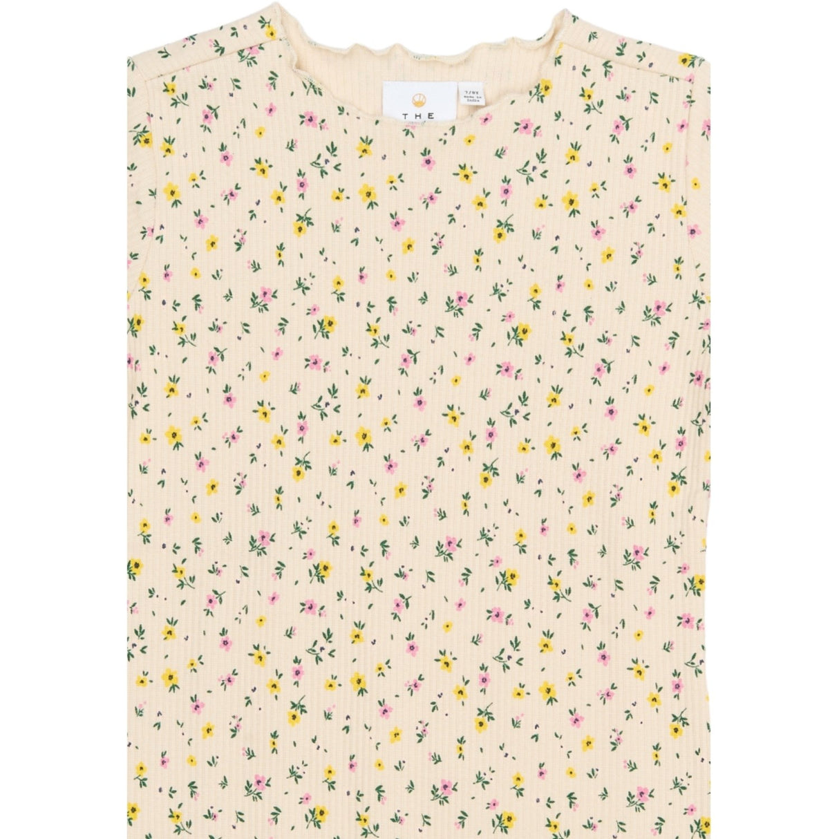 The New Gardenia Aop Tnsummer S_S Long Rib Dress