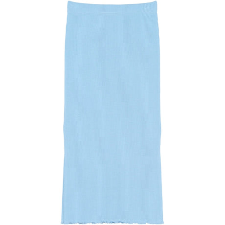 The New Forever Blue Tnrya Long Rib Skirt