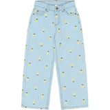 The New Light Blue Denim Emb Tnsia Wide Fit Jeans