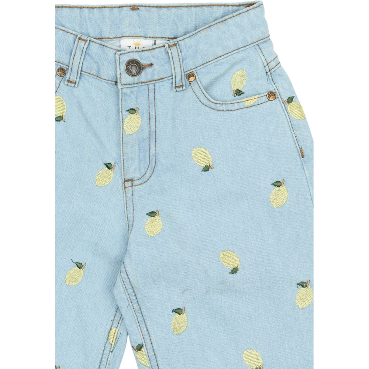 The New Light Blue Denim Emb Tnsia Wide Fit Jeans