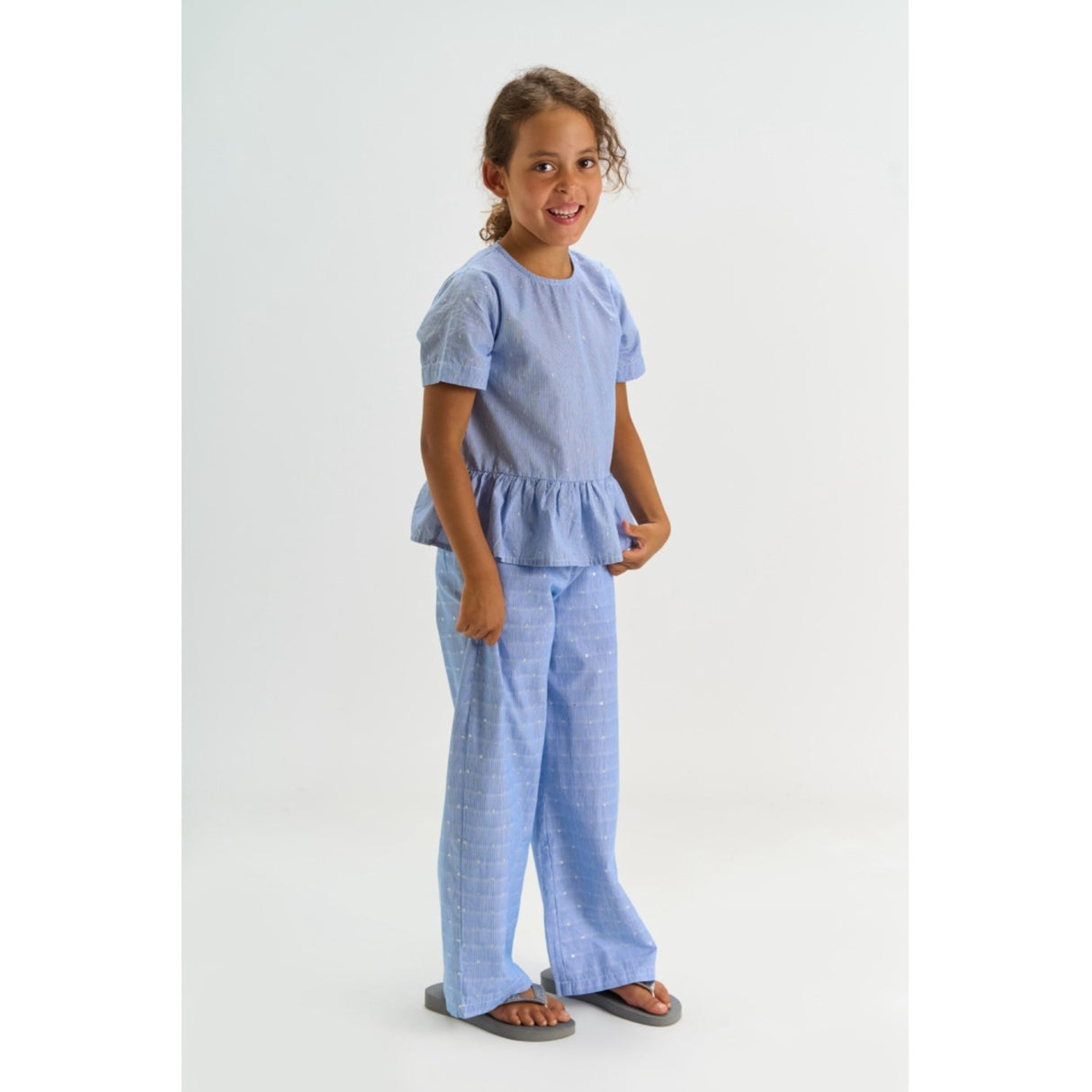 The New Forever Blue Striped Tntheresa Wide Pants