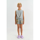 The New Light Blue Denim Tnrosanna Regular Fit Denim Shorts