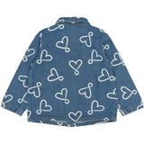 THE NEW Siblings Medium Blue Denim Aop Tnstshea Os Denim Overshirt