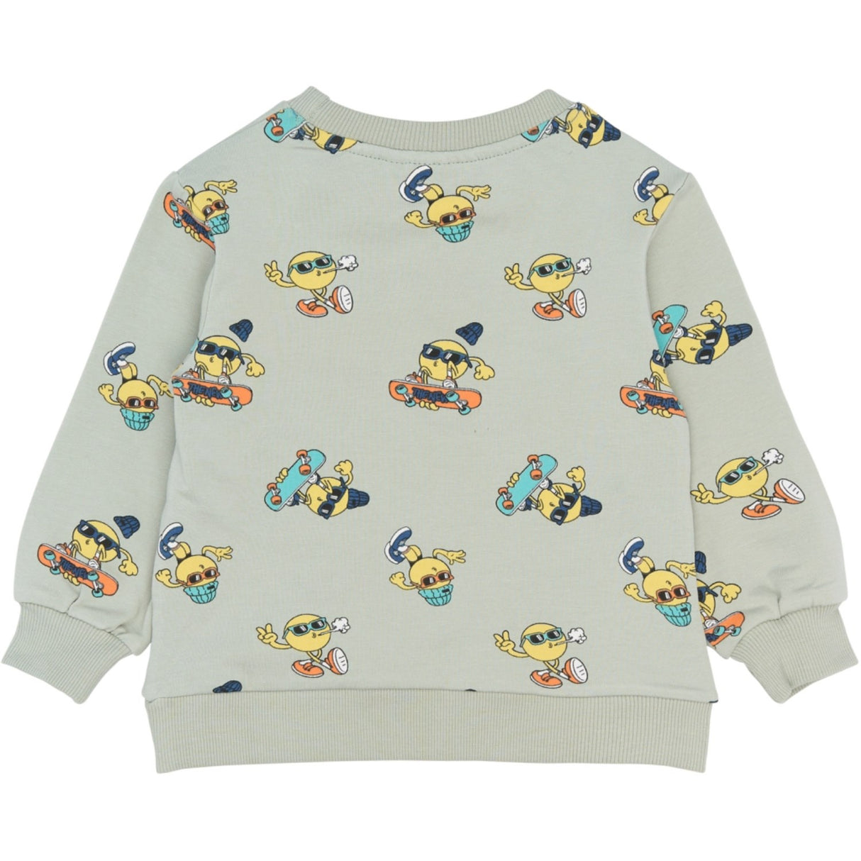 THE NEW Siblings Aqua Gray Aop Tnstsantiago Sweatshirt