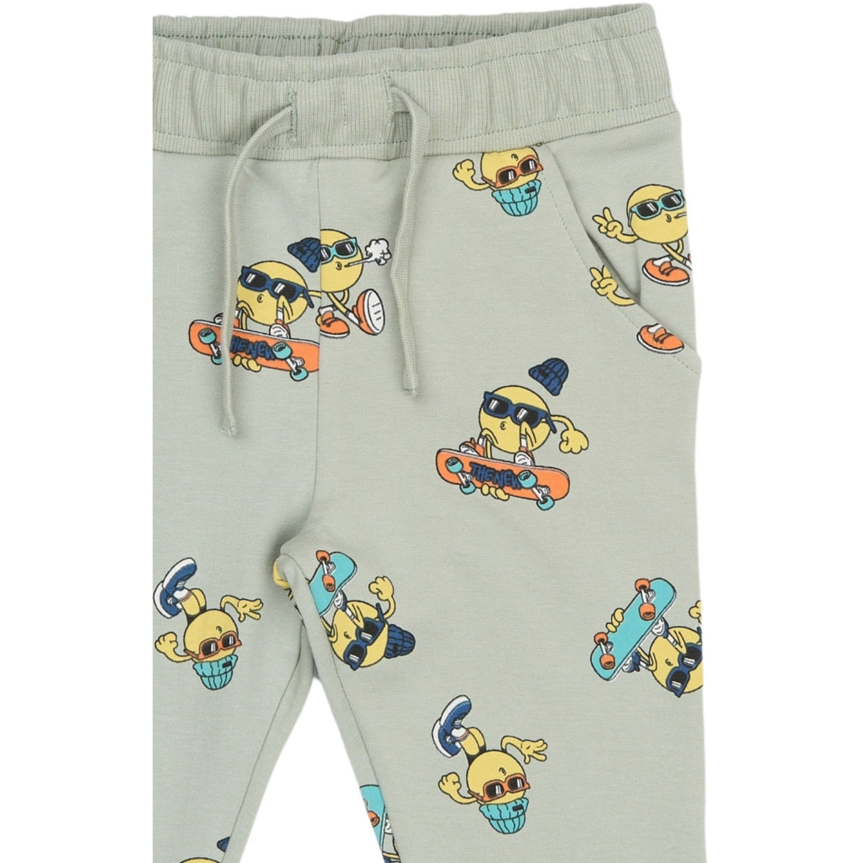 THE NEW Siblings Aqua Gray Aop Tnstsantiago Sweatpants