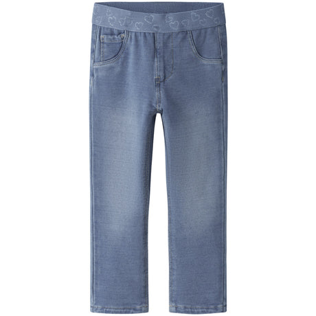Name It Medium Blue Denim Heart Tape Nmfsalli Slim Swe Jeans 1190-Bo Noos