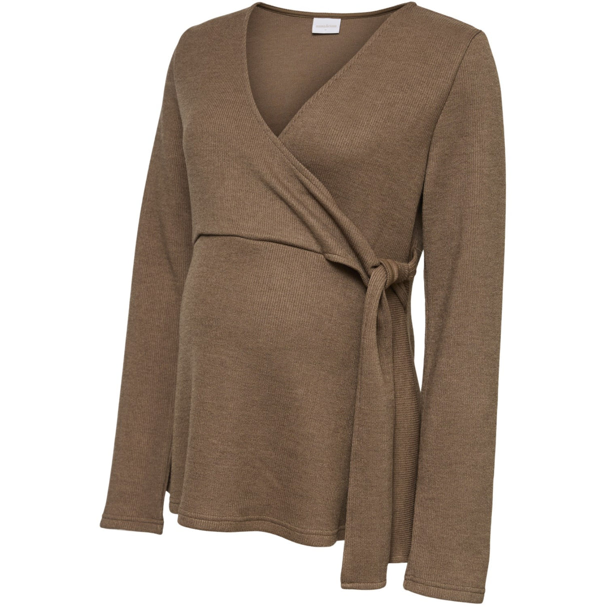 Mama;licious Fossil Mlharriet Tess Jrs Ls Wrap Top 2F