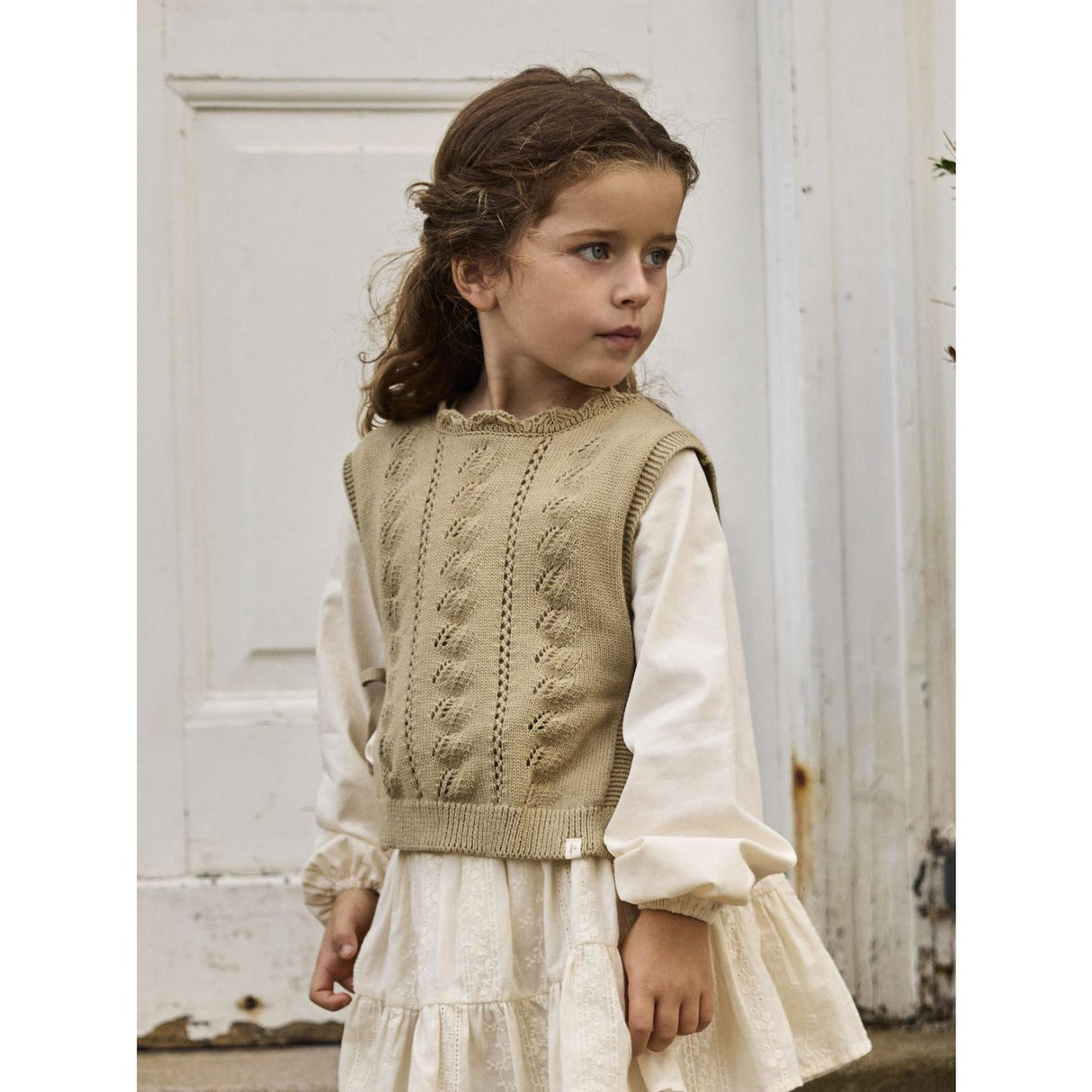 Lil'Atelier Twill Nmfleou Sl Knit Vest Lil